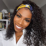 Headband Wig | Straight to Curly Wig | Beginner Friendly [GWH01]