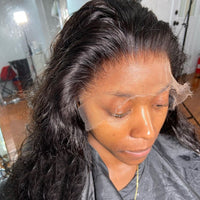 Natural Black Straight Crystal HD Lace Closure Frontal [GWX08]