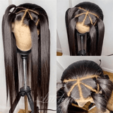 @debyoscar | Straight FULL Scalp Transparent Lace 150% Full Lace Wig [GWF01]