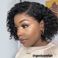 Piexie Cut Curly Bob | 13x6 Deep Parting Human Virgin Hair Wig [GWB09]