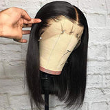 Straight Bob | Wig 13x6 Deep Parting Human Virgin Hair Transparent Lace Wig [GWB01]