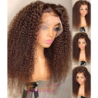 Brown Kinky Curly 13x4 HD Crystal Lace Wig [GWZ06]