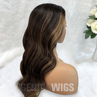 Evelyn | Brunette Balayage | 5x5" 200% HD Lace Closure Wig | Geniuswigs x Colorist [GWO10]