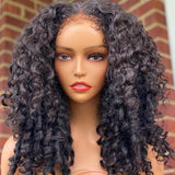 Twist Curly | Kinky Edes Pre Plucked 13x6 Crystal Lace Front Human Hair Wigs [GWE10]