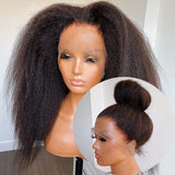 Kinky Straight | Pre-plucked 360 Frontal Wig Human Virgin Hair Wig [GWT09]