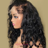 Loose Deep Wave Genius Kinky Edges Pre Plucked 13x6 Crystal Lace Front Wigs [GWE05]