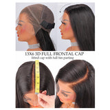 Straight to Curly | 13x6.5 Wet&Wavy Crystal HD Half Full Lace Wig | 2 in 1 Wig [GWM12]