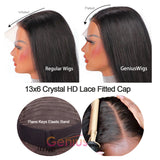 Loose Body Wave 13x6 3D Fitted Gluless HD Crystal Lace Wig 100% Human Hair Wigs [GWL16]