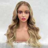 Ava | Blonde Balayage | 5x5" 200% HD Lace Closure Wig | Geniuswigs x Colorist [GWO01]