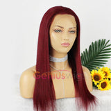 Sexy Red | Straight 13x6 Transparent Lace Wig [GWN08]