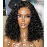 Glueless 13x6 Crystal lace Ready To Wear Wigs Curly BoB [GWG02]