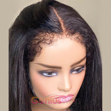 Straight | Kinky Edges Pre Plucked 13x6 Crystal Lace Front Wigs [GWE11]