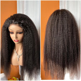 Kinky Straight | 5x5 Glueless Crystal HD Lace Wigs Preplucked | Wear&Go [GWC07]