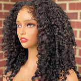 Twist Curly | Kinky Edes Pre Plucked 13x6 Crystal Lace Front Human Hair Wigs [GWE10]