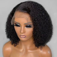 Afro Kinky Curly Bob Wig 13x6 Lace Human Hair Wig [GWB13]