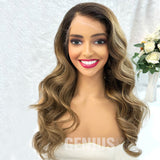 Olivia | Blonde Balayage | 5x5" 200% HD Lace Closure Wig | Geniuswigs x Colorist [GWO03]