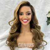 Carina | Blonde Balayage | 5x5" 200% HD Lace Closure Wig | Geniuswigs x Colorist [GWO02]