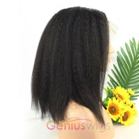 Kinky Straight Bob Wig 13x6 Lace Human Virgin Hair Wig [GWB11]