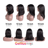 Silky Straight | 13x4 Crystal HD Lace Bob Wig [GWBC01]