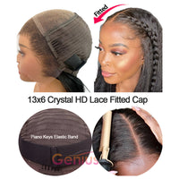 Deep Wave | Kinky Edges Pre Plucked 13x6 Crystal Lace Front Wigs [GWE08]