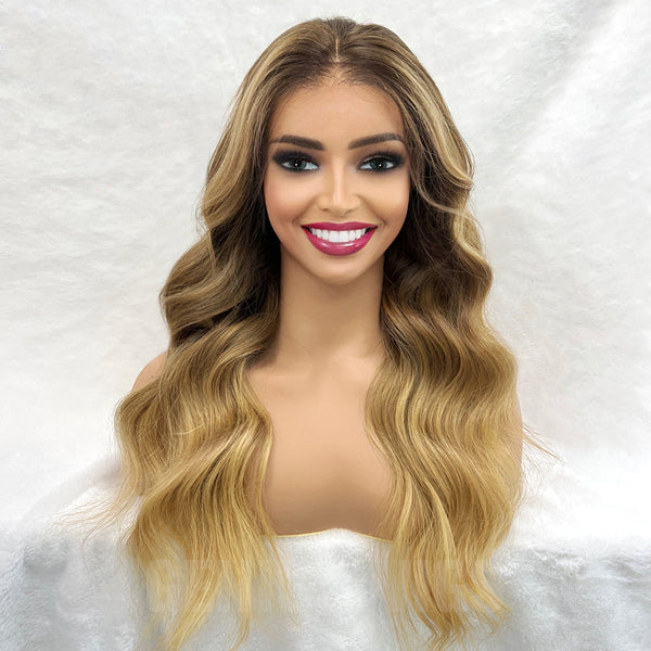 Haper | Blonde Balayage | 5x5" 200% HD Lace Closure Wig | Geniuswigs x Colorist [GWO04]