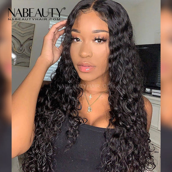 Natural Wave full Lace Human Hair Wigs For Women Brazilian Hair Pre Plucked Glueless Hairline Lace Wig human hair