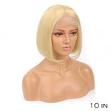 613 Straight Bob | 13x4 Lace Front Human Virgin Hair Transparent Lace Wig [GWB04]