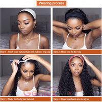 Headband Wig | Straight to Curly Wig | Beginner Friendly [GWH01]