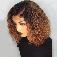 RLC Blonde Curly Bob | 13x6 Transparent Lace Wig [GWB32]