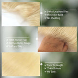 613 Blonde Straight Crystal HD Lace Closure Frontal [GWX05]