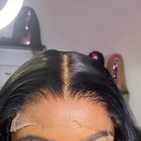 Natural Black Straight Crystal HD Lace Closure Frontal [GWX08]