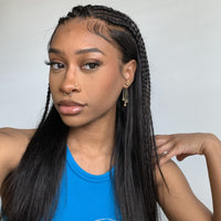 Silky Straight | 13x6.5" Crystal HD Half Full Lace  Wig [GWM01]