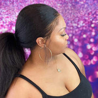 Kinky Straight | Pre-plucked 360 Frontal Wig Human Virgin Hair Wig [GWT09]