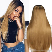 Nabeautyhair 100% Human Hair Straight 1b/27 Honey