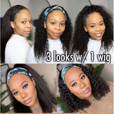 Headband Wig | Straight to Curly Wig | Beginner Friendly [GWH01]